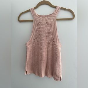 INTERMIX Blush Pink Knit tank top